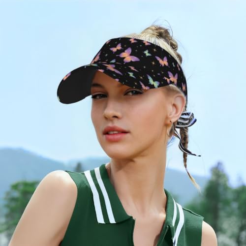 Leopard Print Sunscreen Visor Cap Adjustable Empty Top Outdoor Sports Hat - color: 7