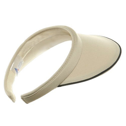 Piping Clip On Visor - color: Beige