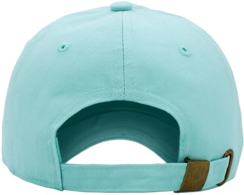 KBETHOS Classic Unisex Cotton Adjustable Low Crown Baseball Cap – Plain Dad Hat - color: Mint