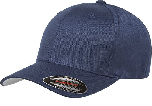 Flexfit Men's Athletic Baseball Fitted Cap - color: Navy, size: Large-X-Large