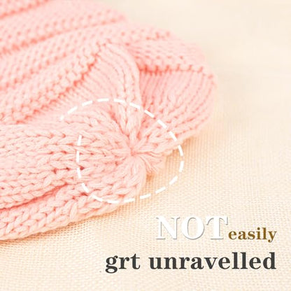 ZOORON Womens Winter Hat Slouchy Beanies for Women Cable Knit Beanie Hats - color: 1pack- Pink