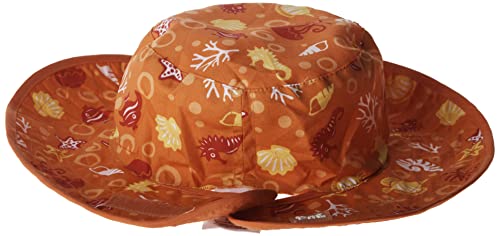 Baby BanZ UV Reversible Bucket Hat - color: Orange Tide, size: 2