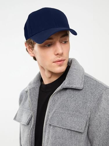 Edoneery Baseball Cap for Men and Women, Low Profile Washed Cotton Dad Hat - color: Blue