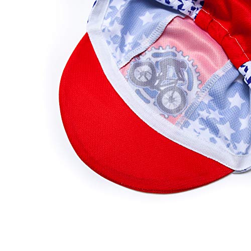 Weimostar Unisex Cycling Cap Hat Anti-Sweat Breathable - color: Usa