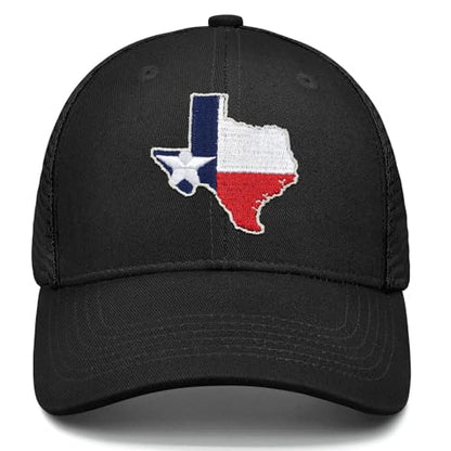 Embroidered State Flag Trucker Hat Mesh Adjustable Snapback Baseball Cap for Men Women - color: Texas