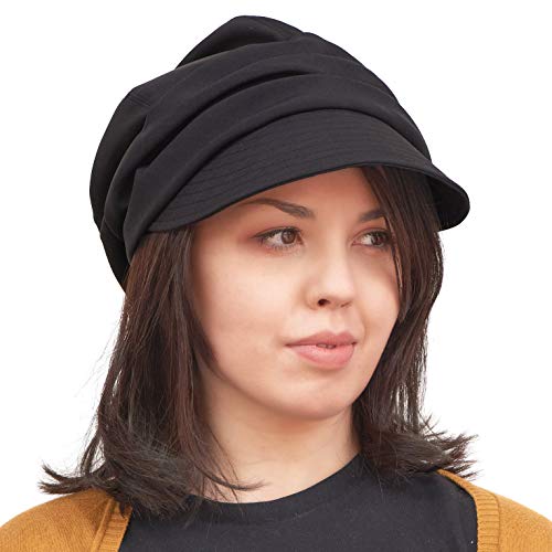 CHARM Organic Cotton Sun Hat for Women - color: Black
