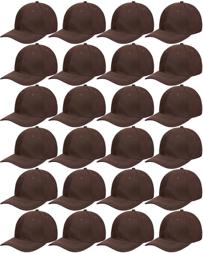 Handepo 24 Baseball Caps Adjustable - color: Dark Cofee Color