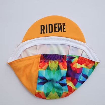 Man's Cycling Cap - Polyester Road Cycling Hat-Under Helmet - Cycling Helmet Liner Breathable&Sweat Uptake - color: Da24