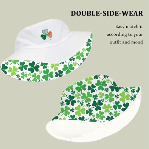 Bucket Hat for Men Women Funny Holiday Fishing Hat Cute Fisherman Cap - color: Stp White