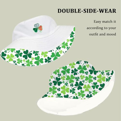 Bucket Hat for Men Women Funny Holiday Fishing Hat Cute Fisherman Cap - color: Stp White
