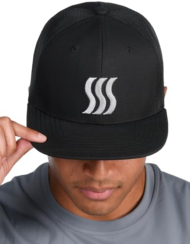 Snapback Performance Hat for Men & Women. Adjustable Fit & Sweat Wicking. Great for Running, Tennis & Golf.