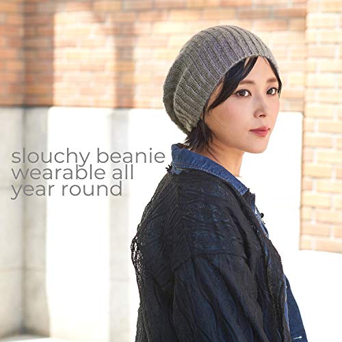CHARM Oversized Winter Slouchy Knit Beanie - color: Ivory