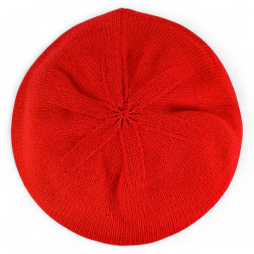 Armycrew Premium Wool Modern Stylish Beret Hat - color: Wine Red