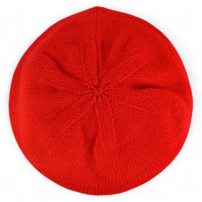 Armycrew Premium Wool Modern Stylish Beret Hat - color: Wine Red