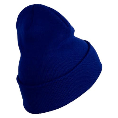 e4Hats.com 12 inch Cuffed Knit Long Beanie - color: Royal