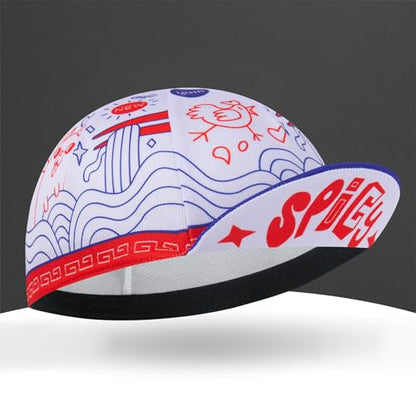 Cycling Cap for Man and Woman Cycling Hat Under Helmet-Polyester Breathable Sweat Absorbent - color: Go-14