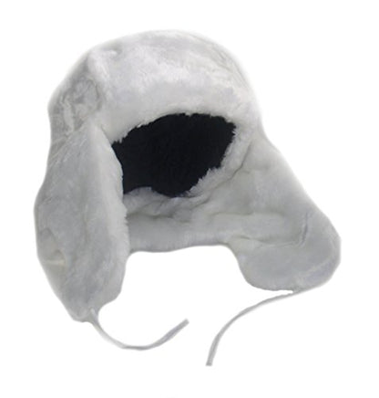 Russian Winter Hat *Shapka-Ushanka*White*Size S (Metric 56)