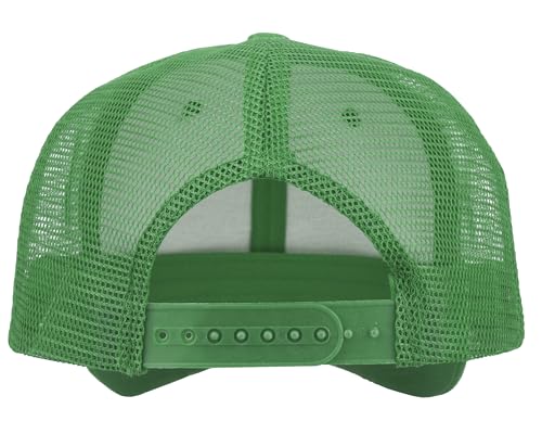 Gelante Mesh Trucker Hat Baseball Cap Structured Front Panel Wholesale LOT 12 Pack - color: Kelly Green