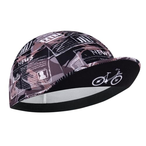 Cycling Cap for Man and Woman Cycling Hat Under Helmet-Polyester Breathable Sweat Absorbent - color: Qin24