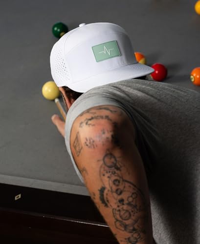 VYBE Performance Snapback Hat - Water-Repellent, Breathable Athletic Baseball Cap for Golf, Gym, Sports, Water - color: Pure Frequency