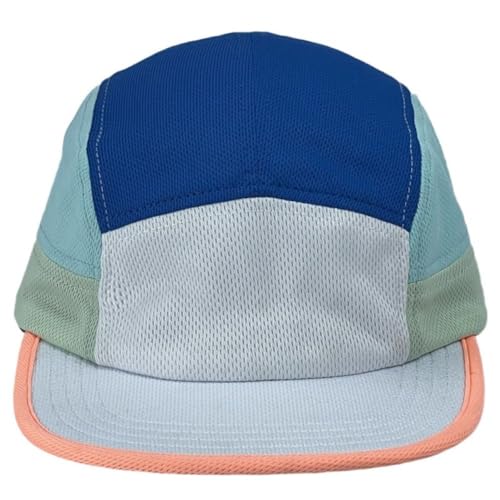 FASHIXD 5 Panel Hats for Men Baseball Cap Outdoor Sports Running Cap - color: Grey/Bule