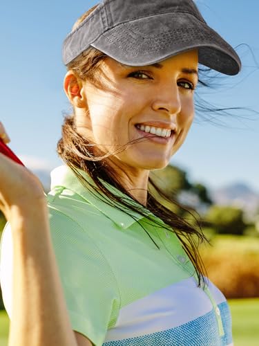 Geyoga 4 Pcs Adjustable Sport Sun Visor - color: Black,orange.yellow,navy