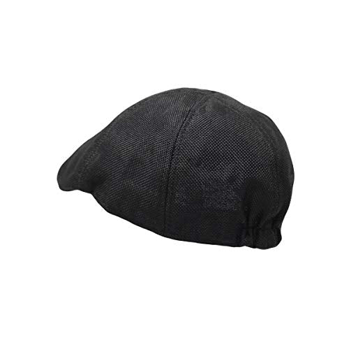 WITHMOONS Ivy Cap Summer Mesh Newsboy Irish Gatsby Golf Hats TZ30047 - color: Black, size: One Size