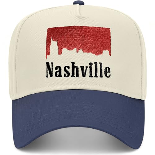 BROTHER TRUCKERS Nashville Skyline Hat - color: Navy/Natural