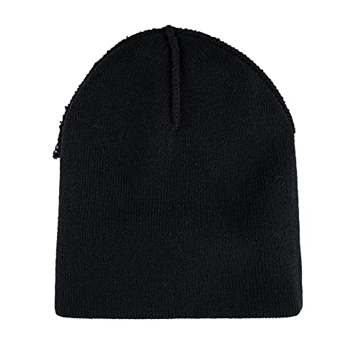 Levi's Mens All-Season Hero Beanie Soft Knit Cuffed Winter Hat, Warm & Comfortable Everyday Style - color: Black/Tan