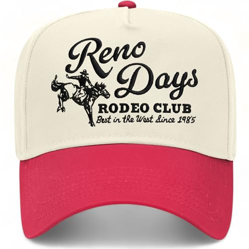 Reno Days in Nevada Hat | World-Class Vintage Trucker Hat for Men & Women - color: Red/Natural