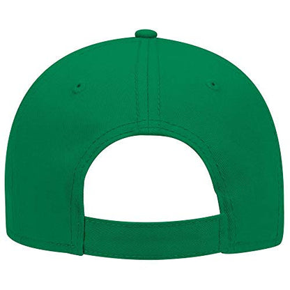 OTTO 6 Panel Low Profile Superior Cotton Twill Cap - color: Kelly