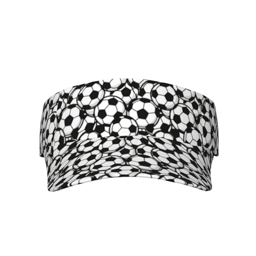 Unisex Adjustable Sports Sun Visor - color: Soccer