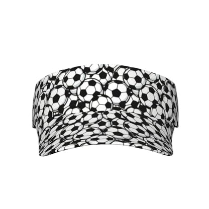 Unisex Adjustable Sports Sun Visor - color: Soccer