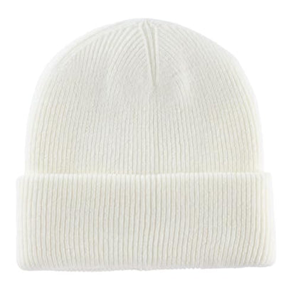 Connectyle Thick Cuffed Beanie for Men & Women Double Layer Knit Winter Hat Acrylic Watch Hat Warm Stocking Skull Cap - color: Beige