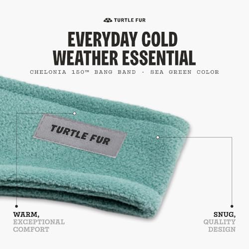 Turtle Fur Bang Band - Warm Headbands for Men and Women - color: Sea Green