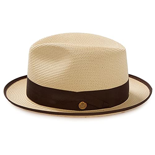 Stetson Mens Latte B, Color: Navy - color: Sand, size: 7