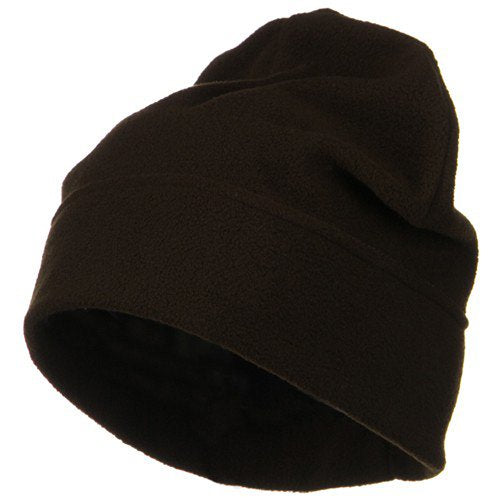 e4Hats.com Big Size Fleece Beanie - color: Brown, size: One Size