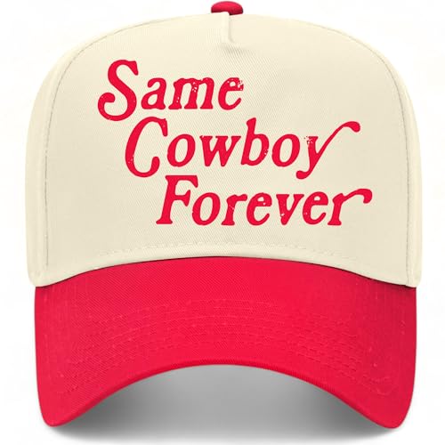 Same Cowboy Forever Hat - color: Red/Natural