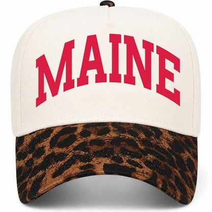 Maine Collegiate Hat - color: Leopard/Natural