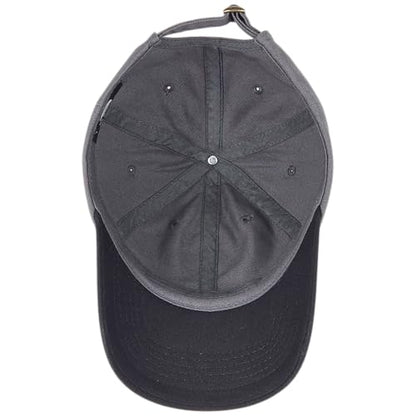 E BY ELIDAN Two Tone Dad Hat, Low Profile Baseball Cap - color: Charcoal Black