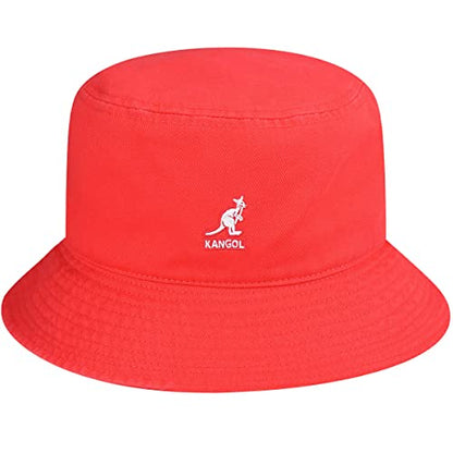 Kangol Washed Bucket Hat Lemon Sorbet - color: Cherry Glow, size: Large