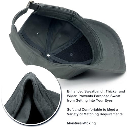 Loneshark Short Brim Baseball Hat for Running Small Bill Umpire Cap - color: Grey