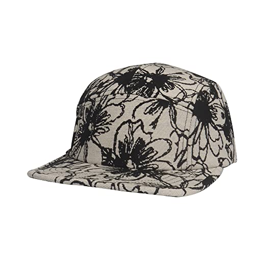 5 Panel Camper Hat | Multi-Color Unique Designs | Caps for Men & Women | Large or X-Large - color: Abstract Flower, size: 7 1/4-7 3/8