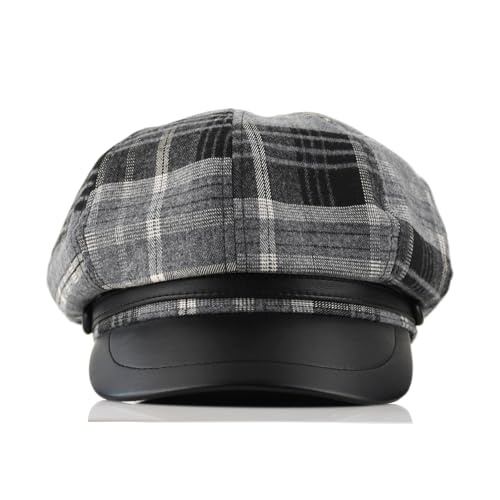 Womens Newsboy Cap French Fashion Hats Summer Cabbie Baker Boy Hat for Fall Beret Cap - color: T1-beret-black