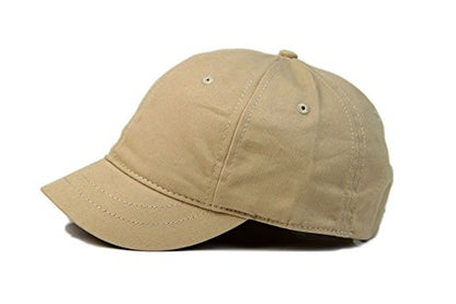 100% Cotton Adjustable Sun Hat Baseball Cap - color: Riding-khaki