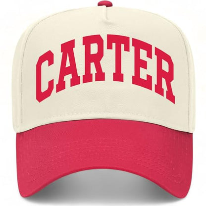 Carter Collegiate Hat - color: Red/Natural