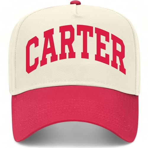 Carter Collegiate Hat - color: Red/Natural