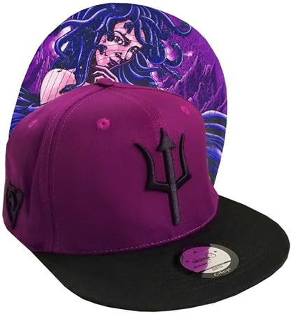 Capiche [99+ Variations] Special Series Snapback Cap - One Size Unisex Men - color: Medusa Purple