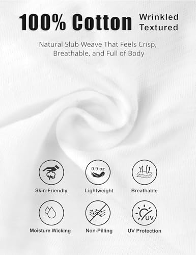 ROYBENS Lightweight 100% Cotton Slouchy Summer Beanie Men Women, Chemo Cap - color: 1pc White, size: Large