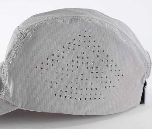 Home Prefer Mens Womens UPF50+ Quick Dry Sun Hat Lite UV Protection Hat Baseball Caps Golf Cycling Fishing Sports Running Hat - color: Light Grey
